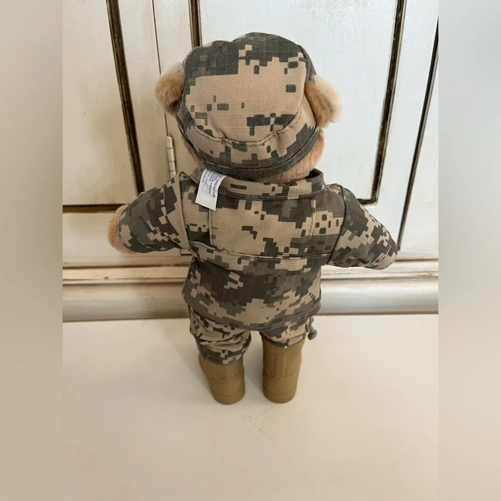 Vintage Bear Forces of America US Army Plush - Teddy Bear Camo Fatigues Female